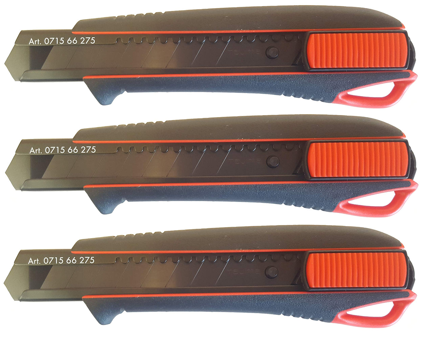 3x Würth 2K Cuttermesser 18mm + 9 Klingen extrem Scharf 071566275 Teppichmesser